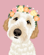 Load image into Gallery viewer, Pet Portrait + Solid Background + add ons