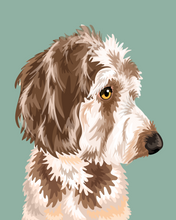 Load image into Gallery viewer, Pet Portrait + Solid Background