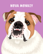 Load image into Gallery viewer, Pet Portrait + Solid Background