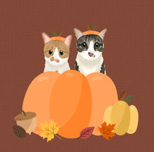 Load image into Gallery viewer, Pumpkin Pet Portrait (Fall)