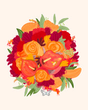 Load image into Gallery viewer, Floral Bouquet Illustration