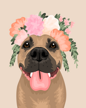 Load image into Gallery viewer, Pet Portrait + Solid Background + add ons