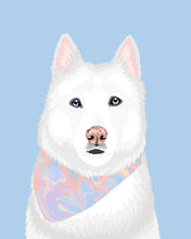 Load image into Gallery viewer, Pet Portrait + Solid Background + add ons