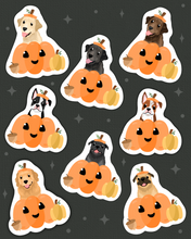 Load image into Gallery viewer, Breed Specific Pumpkin Stickers!