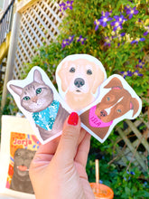 Load image into Gallery viewer, Pet Portrait Stickers