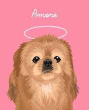 Load image into Gallery viewer, Pet Portrait + Solid Background + add ons