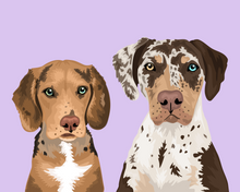 Load image into Gallery viewer, Pet Portrait + Solid Background