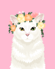 Load image into Gallery viewer, Pet Portrait + Solid Background + add ons