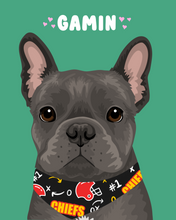 Load image into Gallery viewer, Pet Portrait + Solid Background + add ons
