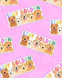 Stay Golden Fundraiser Sticker