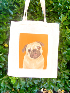 Pet Portrait Tote Bag