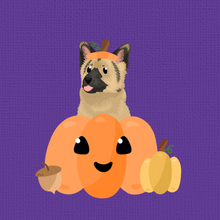 Load image into Gallery viewer, Pumpkin Pet Portrait (Halloween)
