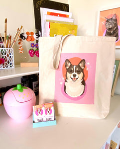 Pet Portrait Tote Bag