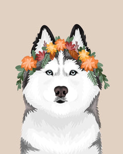 Pet Portrait + Solid Background + add ons